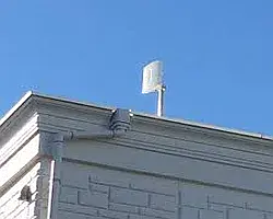 デザインアンテナとマスト棒工事