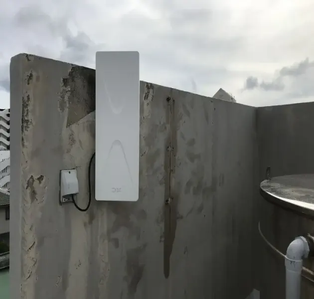 既存住宅での地デジ平面アンテナへの交換工事の写真 既存住宅での地デジ平面アンテナへの交換工事