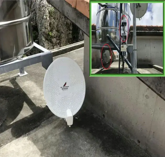 既存住宅での耐強風仕様4k8k:BS/CSアンテナ工事の写真 既存住宅での耐強風仕様4k8k:BS/CSアンテナ工事