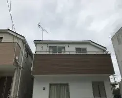 アンテナ棒を使用した地デジ八木アンテナ工事